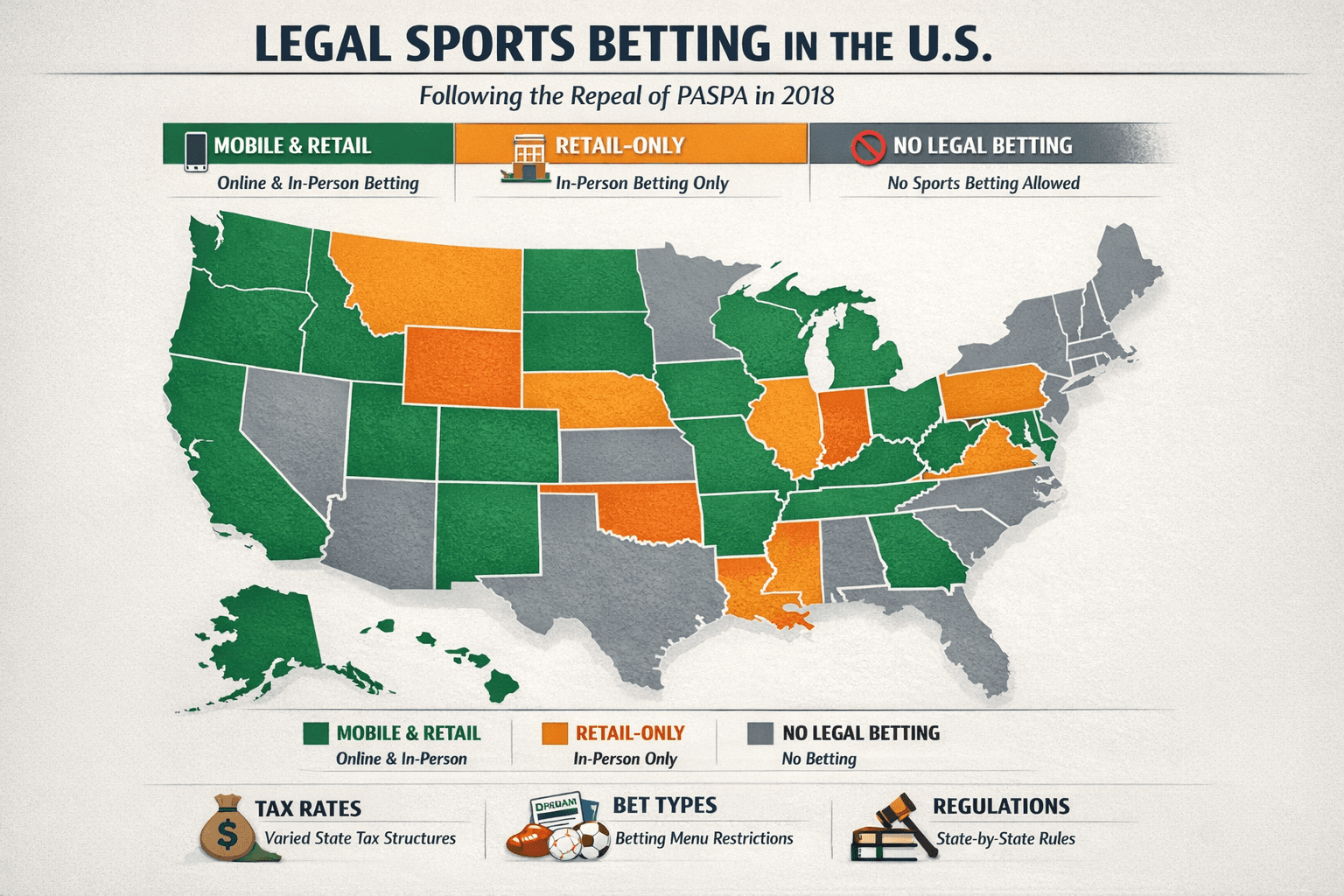 Legal Sports Betting States: 2026 Definitive Sharps Guide