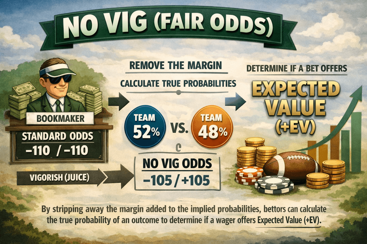 No Vig Odds Explained: The Math Behind Fair Value Betting