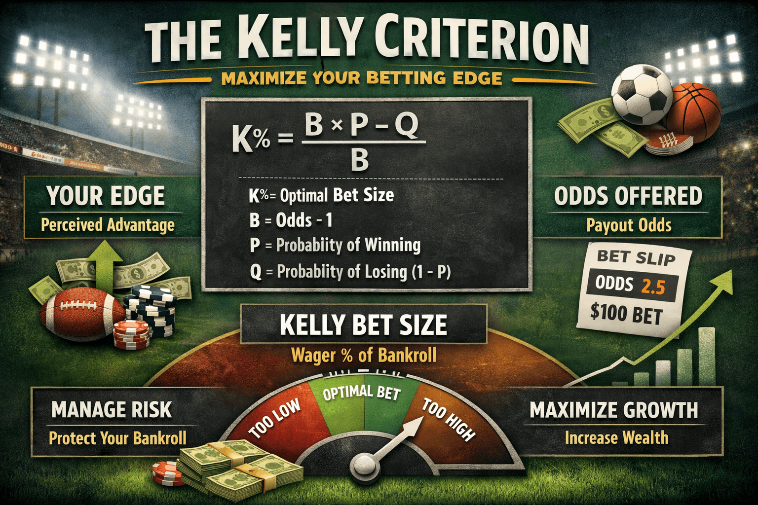 Kelly Criterion: The Mathematical Formula for Optimal Bet Sizing